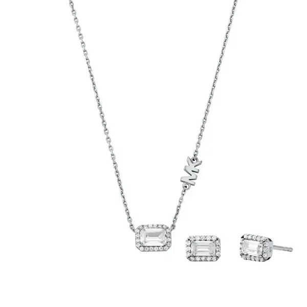 Michael Kors Set Di Gioielli In Argento Mkc1760Czset (Collana, Orecchini)
