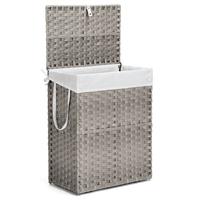 【Deal】Sweet Furniture Laundry Hamper-Large Capacity Clothes Basket with Lid, 23.8 Gallon (90L), Foldable Design for Bedro...