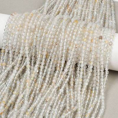 Natural White Topaz Beads Strands