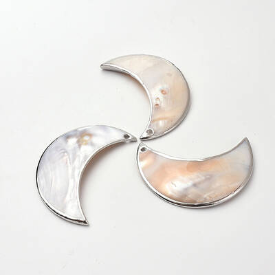 Plated Freshwater Shell Big Pendants