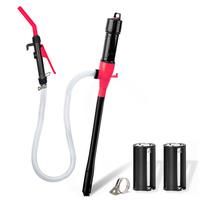 Portable Power Battery Pump, Water & Fuel Transfer Pump, Battery Powered Fuel Inlet Pump with 4ft Oil Outlet Pipe (Battery No...