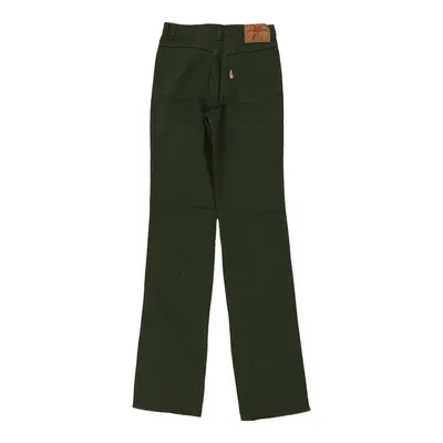 Shaft Trousers - 26W UK 6 Green Cotton