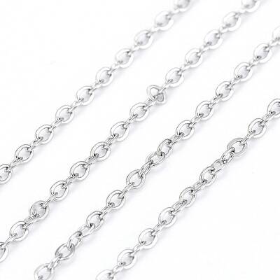 Non-Tarnish 3.28 Feet 304 Stainless Steel Cable Chains