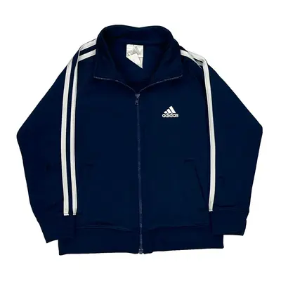 Age 5 Adidas Graphic Track Jacket - Small Navy Polyester