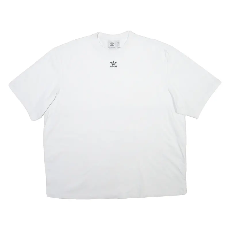 ADIDAS ORIGINALS Womens T-Shirt White Crew Neck UK 22