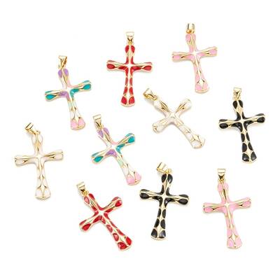 Brass Enamel Pendants
