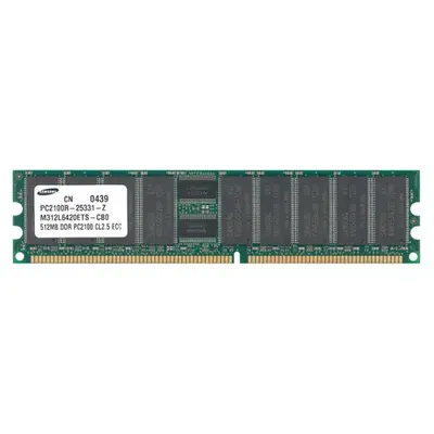 Samsung M312L6420ETS-CB0 | 512MB DDR-266MHz PC-2100 ECC Registered RDIMM CL2.5 1Rx4 2.5V 184-Pin Memory Module