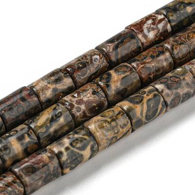 Natural Leopard Skin Jasper Beads Strands