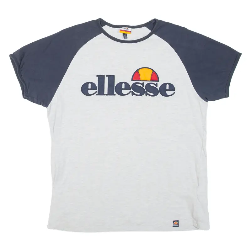 ELLESSE Mens T-Shirt Grey Crew Neck L