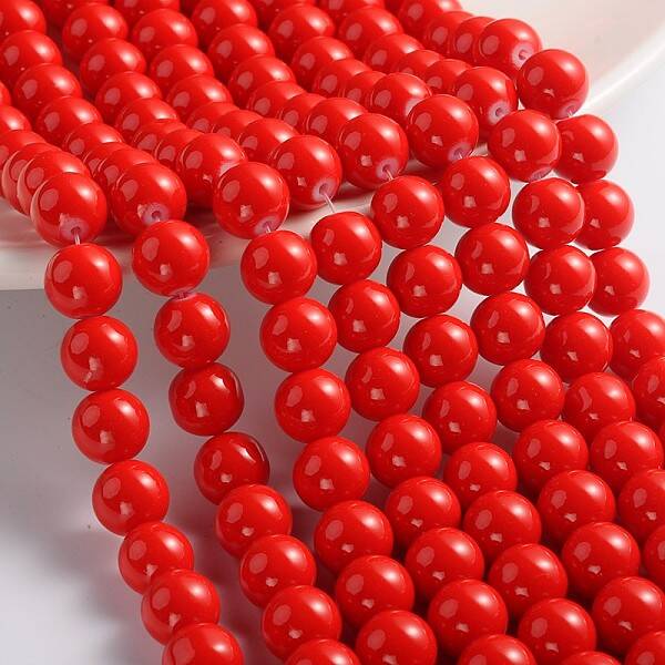 Painted Glass Bead Strands