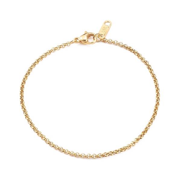 304 Stainless Steel Rolo Chain Bracelets