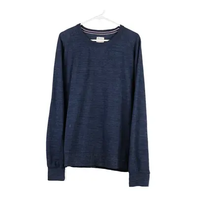 Champion Sweatshirt - 2XL Blue Cotton Blend