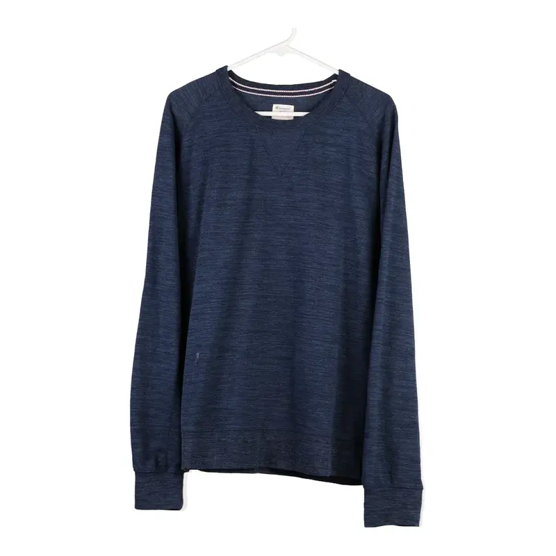 Champion Sweatshirt - 2XL Blue Cotton Blend