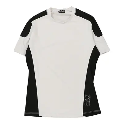 Ea7 T-Shirt - Large White Polyester