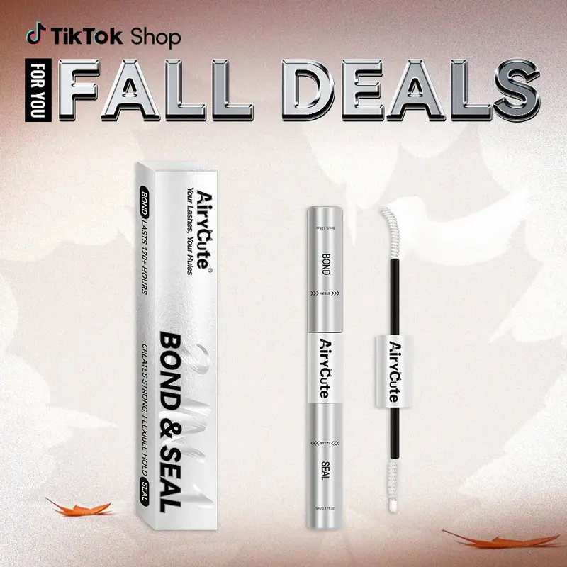 AiryCute Lash Bond Seal Remover | 2-IN-1 POWER DUO | Strong Hold, Waterproof & Remover-Safe for Flawless Lashes| AiryCute Las...