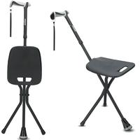 REHAND Walking Canes with Seat 350 LB Capacity,Lightweight Foldable Adjustable Aluminum Walking Stick Chair for Men & Women S...