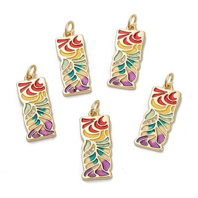 Brass Cubic Zirconia Pendants