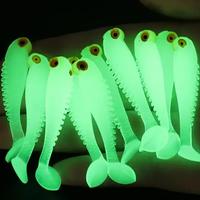 Luminous Fishing Lure, 10/20pcs Artificial Fishing Bait, Soft Fishing Lure, Fishing Accessories for Outdoor Fishing, Christm...