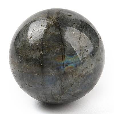 Natural Labradorite Sphere Beads