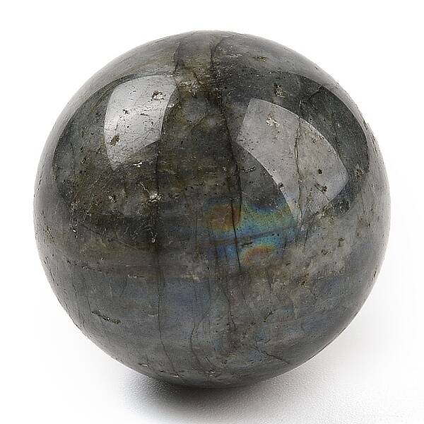 Natural Labradorite Sphere Beads