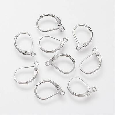 Tarnish Resistant 304 Stainless Steel Leverback Earring Findings