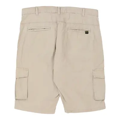 Lowley Cargo Trousers - 36W 13L Beige Cotton
