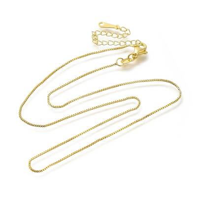 Brass Box Chain Necklaces for Women