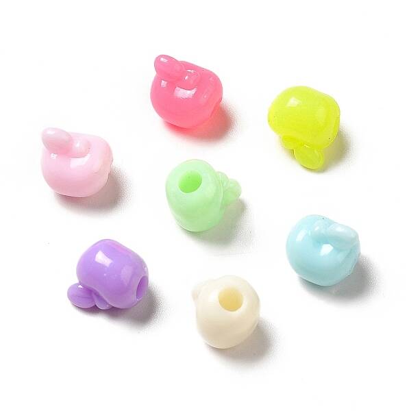 Macaron Color Opaque Acrylic Beads