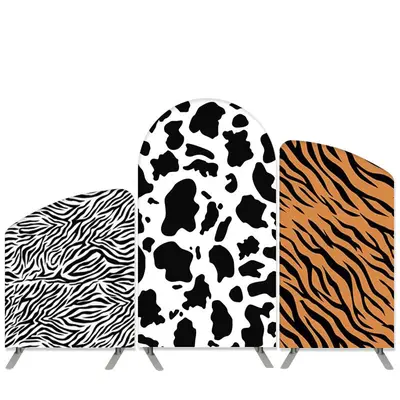 Aperturee Animal Texture Pattern Theme Birthday Arch Backdrop Kit Banner | Chiara Backdrop Diy | Arch Backdrop Diy | Diy Chia...