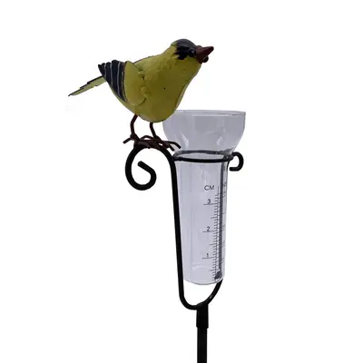 Esschert Design Finch Rain Gauge with Stake
