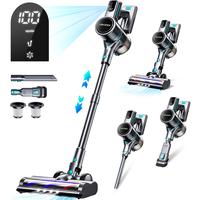 Voweek VC12 8 In 1 Cordless Vacuum Cleaner With 30Kpa 2024 Latest Motor, LED Display, Max 45Mins Runtime, Blue Gray