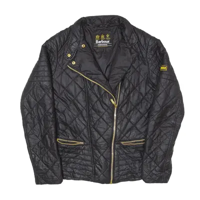 BARBOUR Wyvis Quilted Jacket Black Womens UK 8