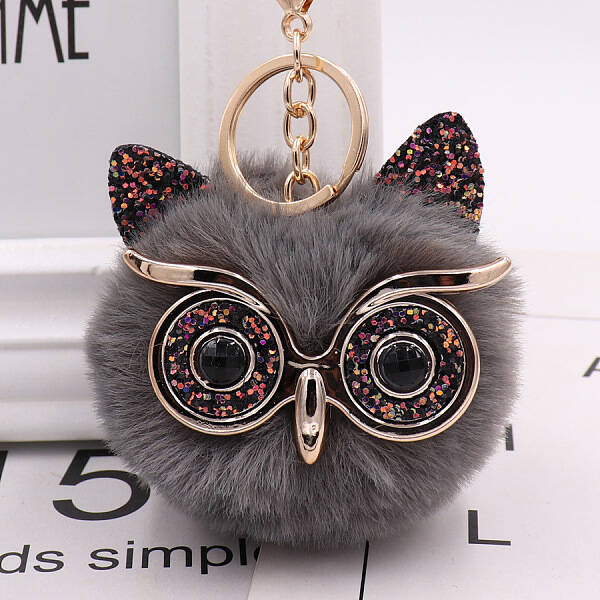 Pom Pom Ball Keychain