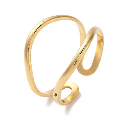 304 Stainless Steel Open Cuff Rings for Women