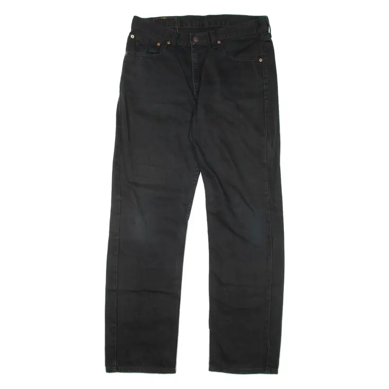 LEVI'S 751 Jeans Mens Black Regular Straight W33 L32