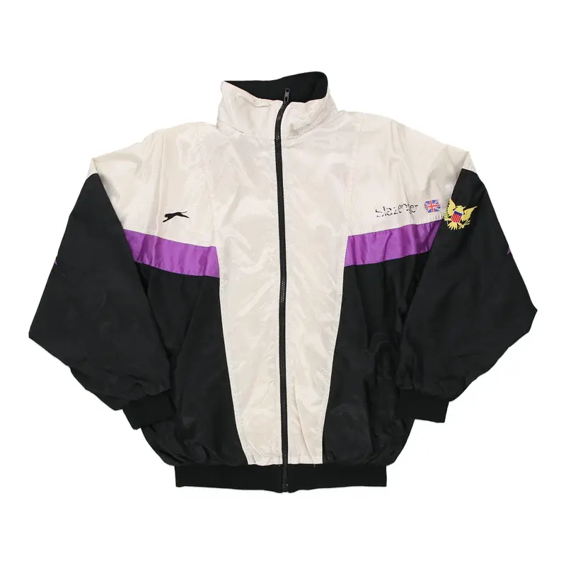 1980s Slazenger Jacket - Large Block Colour Polyester