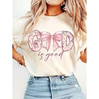 1pc Women's Vintage Christian \
