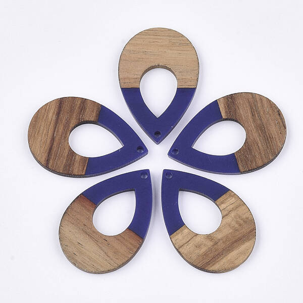 Resin & Walnut Wood Pendants