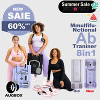 AUGBOX Multi-functional Abdominal Board 8-in-1 Exercise Board, Foldable, 300 lbs Weight Capacity, Home Pilates Reformer with ...