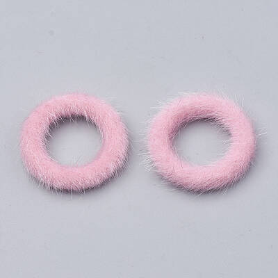 Faux Mink Fur Covered Linking Rings