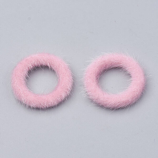 Faux Mink Fur Covered Linking Rings