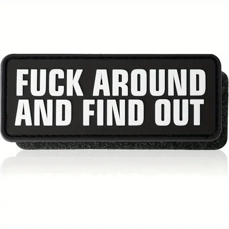 Letter Pattern Patch, 1 Count Creative Funny Patch for Backpacks Hats & Helmets, Waterproof Tactical Patch, House Decor