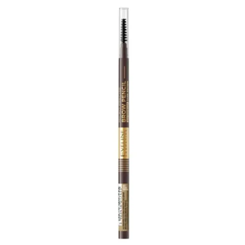 Eveline Cosmetics Micro Precise Waterproof Eyebrow Pencil with 2 in 1 Brush Color 04 Graphite 4 g