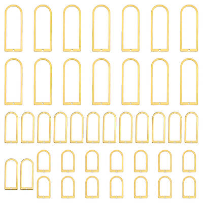 42Pcs 3 Style Brass Pendants