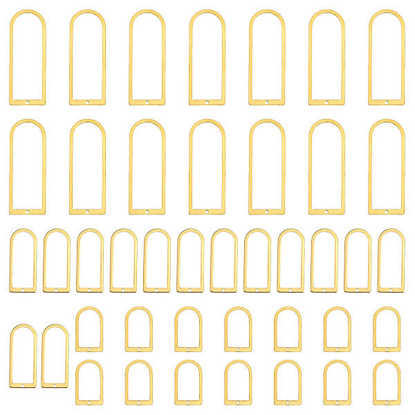 42Pcs 3 Style Brass Pendants