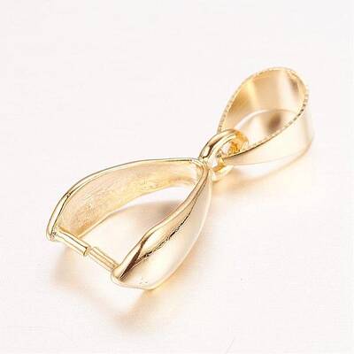 Rack Plating Brass Pendant Pinch Bails