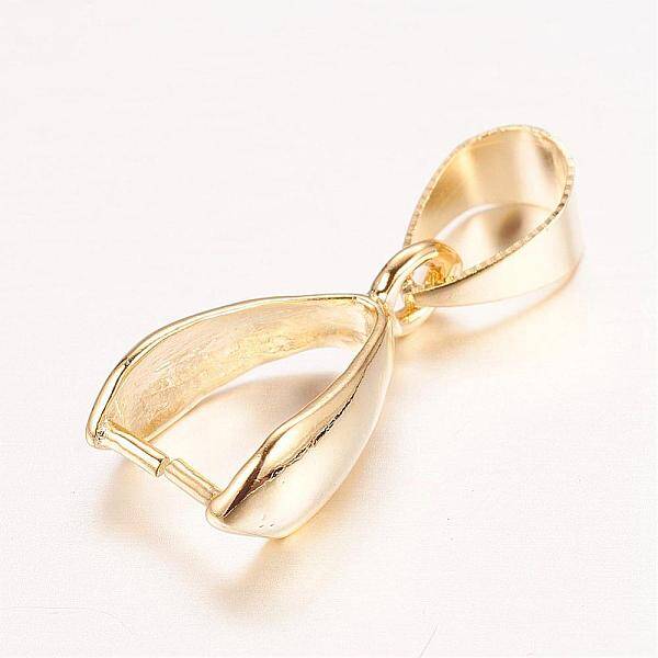 Rack Plating Brass Pendant Pinch Bails