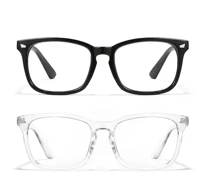 Fashion Computer Gaming Glasses，Party Glasses,TV Glasses for Men Women, Fake Square Glasses，Fashion Retro Frame Glasses�...