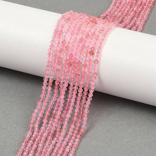 Natural Strawberry Quartz Beads Strands