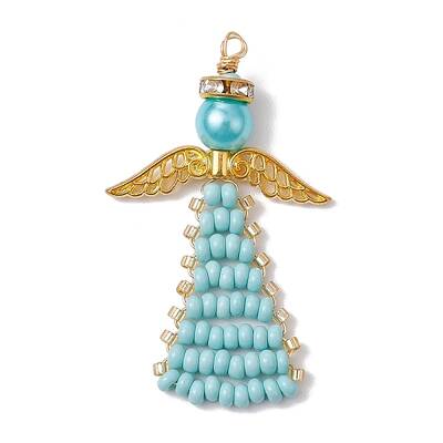 Angel Glass Seed Beads Pendants Decrotions